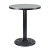 Round Wood Table Top | Grey Stone Pattern Melamine Board with Black PVC Edge