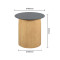 Iron Table Legs |   420mm Round Pedestal for Coffee & Side Table bases