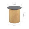 Iron Table Legs | 420mm Round Pedestal for Coffee & Side Table bases