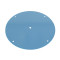 Modern Cone-Shaped Coffee Table Base | Matte Light Blue Pedestal for Small Round Side & End Tables