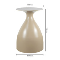Metal Table Base | Modern Vase-Shaped Metal Table Base