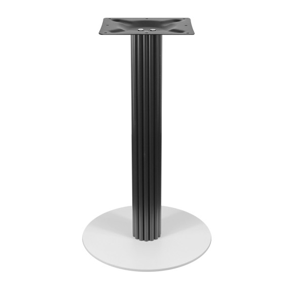 Modern Dining Table Legss | Black & White Two-Tone Pedestal for Cafe & Dining Tables