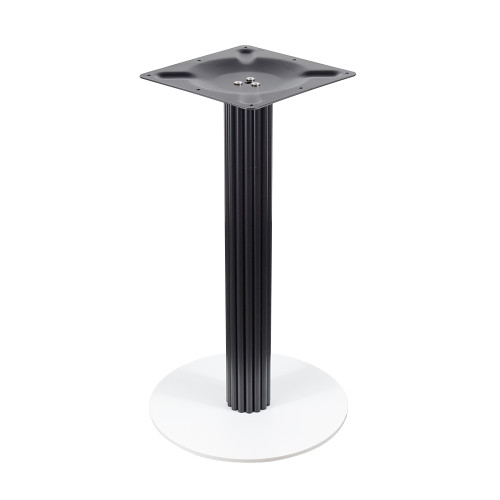 Modern Dining Table Legss |  Black & White Two-Tone Pedestal for Cafe & Dining Tables