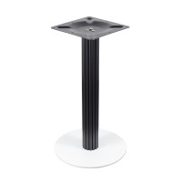 Modern Dining Table Bases | Black & White Two-Tone Pedestal for Cafe & Dining Tables