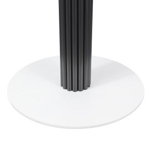 Modern Dining Table Legss |  Black & White Two-Tone Pedestal for Cafe & Dining Tables