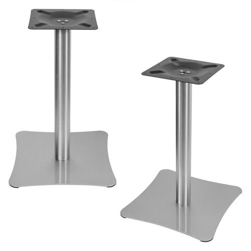 Brushed Stainless Steel Table Base | Commercial Stainless Steel Table Legs