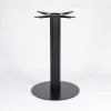 Modern Dining Table Legs | Matte Black Ribbed Pedestal for Cafe & Dining Tables