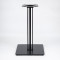 Heavy Duty Metal Table Base | Matte Black Multi-Ribbed Round Pedestal for Dining & Coffee Tables