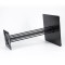 Heavy Duty Metal Table Base | Matte Black Multi-Ribbed Round Pedestal for Dining & Coffee Tables