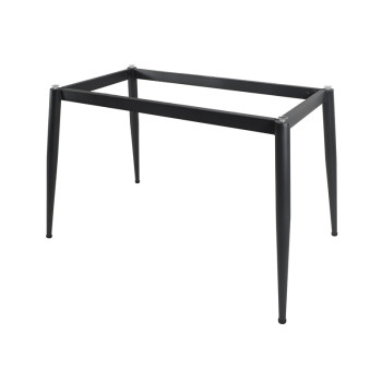 Brushed Gold & Black Commercial Restaurant Table Legs | metal dining table legs