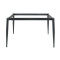 Brushed Gold & Black Commercial Restaurant Table Legs | metal dining table legs