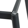 Brushed Gold & Black Commercial Restaurant Table Legs | metal dining table legs