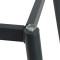 Brushed Gold & Black Commercial Restaurant Table Legs | metal dining table legs