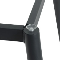 Brushed Gold & Black Commercial Restaurant Table Legs | metal dining table legs