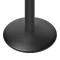 Modern Dining Table Legs | Matte Black Ribbed Pedestal for Cafe & Dining Tables