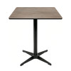 Square HPL Compact Table Top | Cement-Look Finish Commercial Grade HPL Table Surface for Cafes & Restaurants