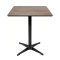Square HPL Compact Table Top | Cement-Look Finish Commercial Grade HPL Table Surface for Cafes & Restaurants