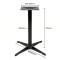 Outdoor Aluminum Table Base | Black Aluminum Table Base