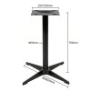 Outdoor Aluminum Table Base | Black Aluminum Table Base