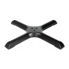 Matte Black Cast Iron Table Base | Heavy Duty 4-Cross Pedestal for Commercial Cafe & Dining Tables