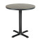 Matte Black Cast Iron Table Base | Heavy Duty 4-Cross Pedestal for Commercial Cafe & Dining Tables