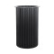 Custom Metal Table Base |  Matte Black Ribbed Pedestal for Round & Half-Moon Dining Tables