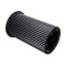 Custom Metal Table Base |  Matte Black Ribbed Pedestal for Round & Half-Moon Dining Tables