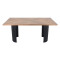 Custom Metal Table Base |  Matte Black Ribbed Pedestal for Round & Half-Moon Dining Tables