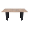 Custom Metal Table Base | Matte Black Ribbed Pedestal for Round & Half-Moon Dining Tables