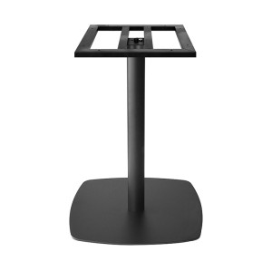 Modern Square  Table Base | Light Oak Column with White Square Pedestal for Cafe & Dining Tables