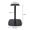 Modern Square  Table Base | Light Oak Column with White Square Pedestal for Cafe & Dining Tables