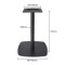Modern Square  Table Base | Light Oak Column with White Square Pedestal for Cafe & Dining Tables