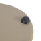 Modern Wide Base Coffee Table Base | Beige Matte Vase-Shaped Pedestal for Round Side & End Tables