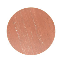 Round Red Travertine Sintered Stone Table Top | Commercial Table Top For Cafe