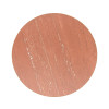 Round Red Travertine Sintered Stone Table Top | Matte Finish with Brushed Rose Gold Stainless Steel Rim