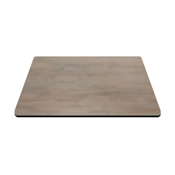 Square HPL Compact Table Top | Cement-Look Finish Commercial Grade HPL Table Surface for Cafes & Restaurants