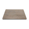Square HPL Compact Table Top | Cement-Look Finish Commercial Grade HPL Table Surface for Cafes & Restaurants