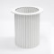 White Round Table Base | Modern Ribbed Pedestal for Round Coffee & Side Tables