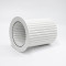 White Round Table Base | Modern Ribbed Pedestal for Round Coffee & Side Tables