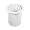 White Round Table Base | Modern Ribbed Pedestal for Round Coffee & Side Tables
