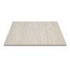 Square Beige Travertine Melamine Table Top | Commercial Grade Laminate Surface for Cafes & Restaurants