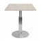 Square Beige Travertine Melamine Table Top | Commercial Grade Laminate Surface for Cafes & Restaurants