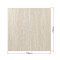 Square Beige Travertine Melamine Table Top | Commercial Grade Laminate Surface for Cafes & Restaurants