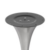Brushed Stainless Steel Tulip Table Base | Modern Hourglass Pedestal for Round Dining & Cafe Tables