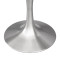 Brushed Stainless Steel Tulip Table Base | Modern Hourglass Pedestal for Round Dining & Cafe Tables