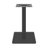 Matte Black Square Table Base | Heavy Duty Single Column Leg for Cafe & Dining Tables