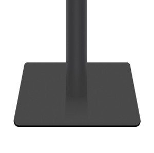 Matte Black Square Table Base   | Heavy Duty Single Column Leg for Cafe & Dining Tables