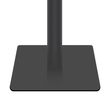 Matte Black Square Table Base   | Heavy Duty Single Column Leg for Cafe & Dining Tables