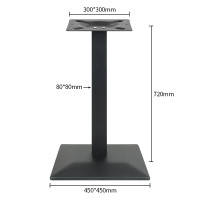 commercial table base | Stamped Iron Table Base