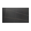 Rectangular Lauren Black Gold Sintered Stone Table Top | Luxury Dining Table Top